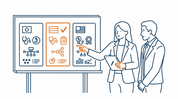 A consultant comparing and shortlisting candidate distributors