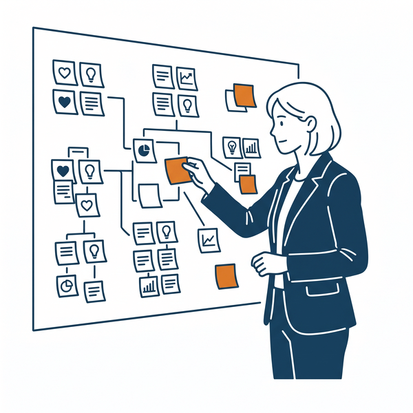 An analyst mapping unmet needs and market gaps
